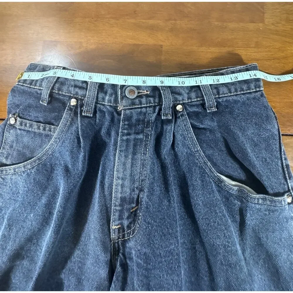 Vtg 1991 Levis SilverTab Baggy Jeans 30x30 Made in USA Dark Wash 90s Skater